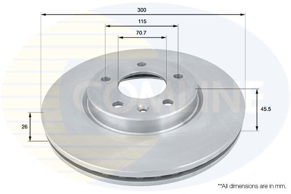 Disc frana COMLINE ADC1153V