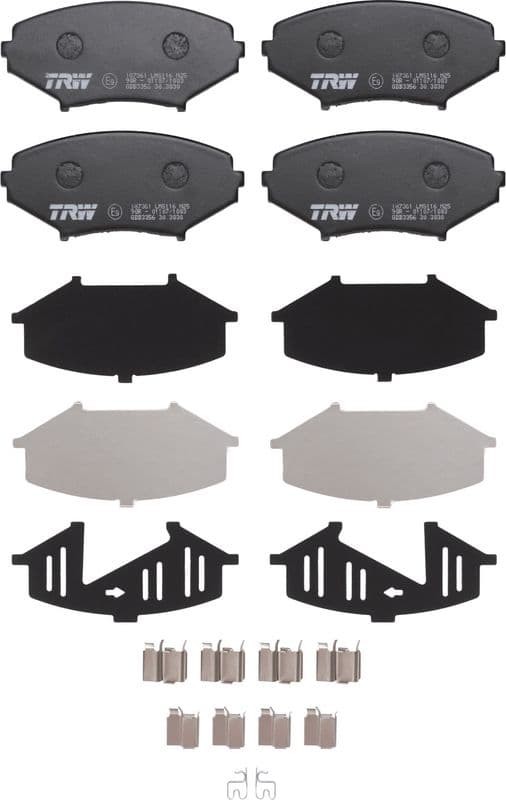 set placute frana,frana disc TRW GDB3356