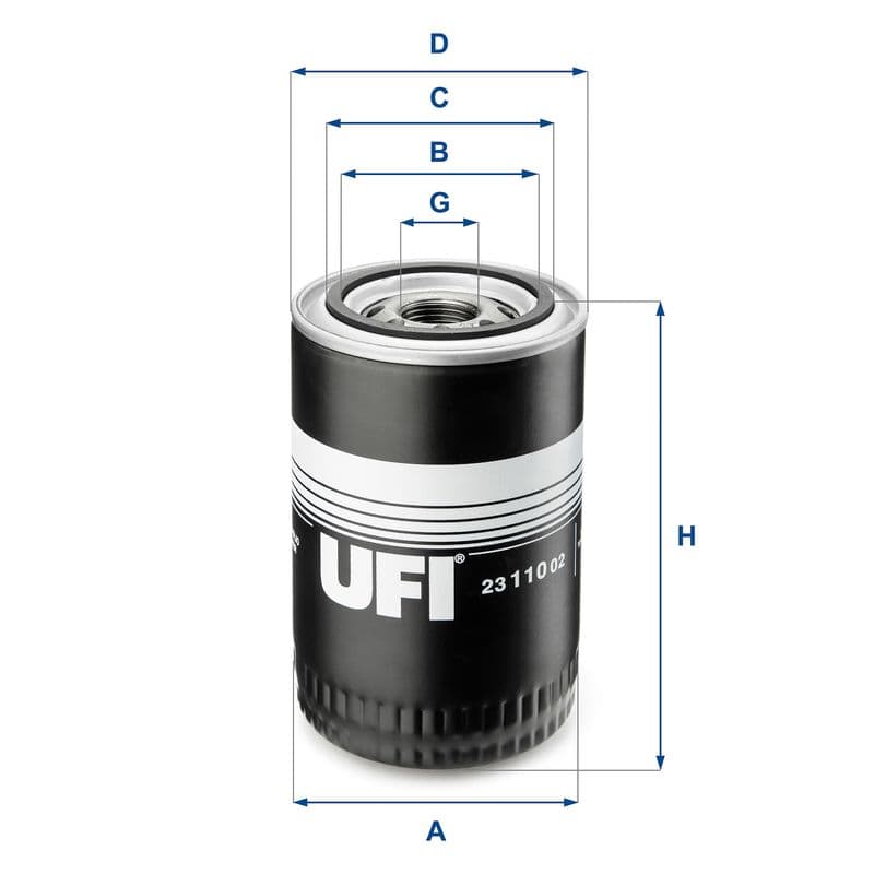 Filtru ulei UFI 23.110.02