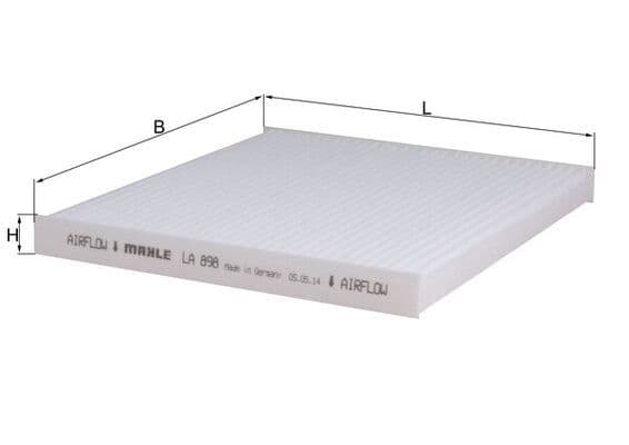 Filtru, aer habitaclu MAHLE LA 898