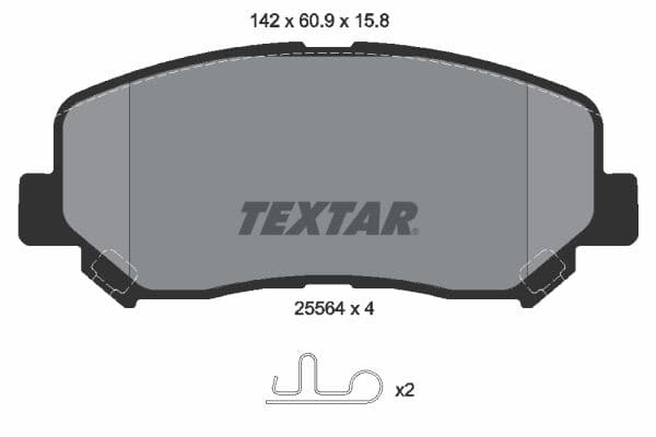 set placute frana,frana disc TEXTAR 2556401