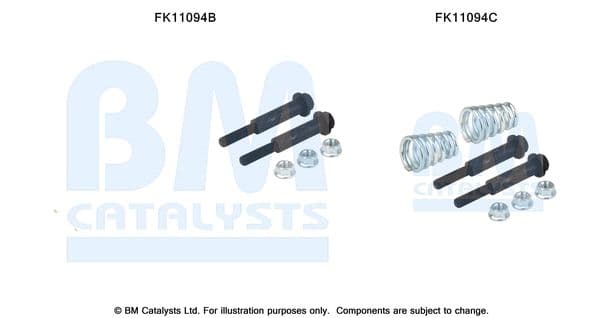 Set montaj, filtru funingine/particule BM CATALYSTS FK11094