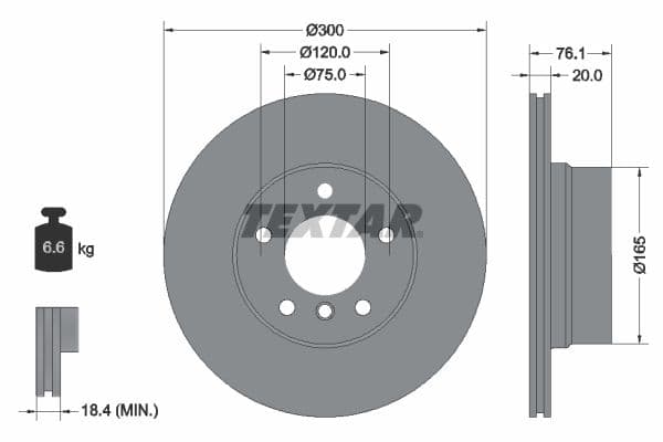 Disc frana TEXTAR PRO 92199503