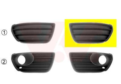 Grila ventilatie, bara protectie VAN WEZEL ** Equipart ** 1622591