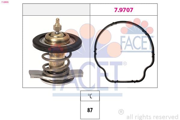 termostat,lichid racire FACET Made in Italy - OE Equivalent 7.8805