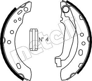 Set saboti frana METELLI 53-0284