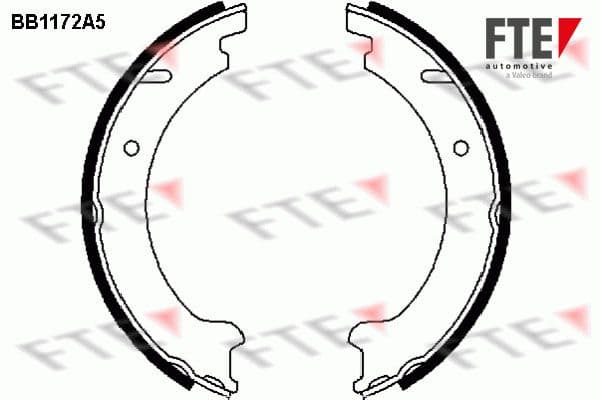 Set saboti frana, frana de mana FTE 9100037