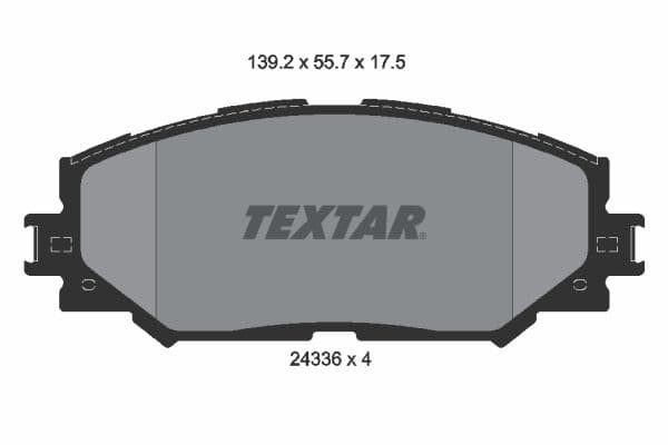 set placute frana,frana disc TEXTAR 2433601