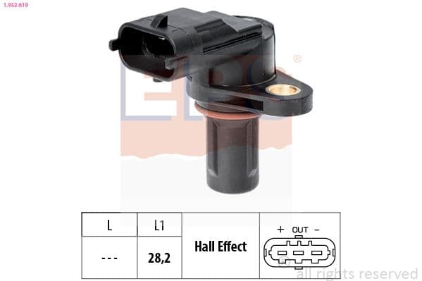 Senzor, turație motor EPS Made in Italy - OE Equivalent 1.953.619