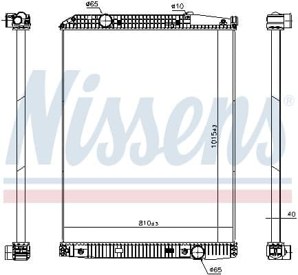 Radiator, racire motor NISSENS 627910