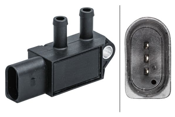 Senzor, presiune gaze evacuare HELLA 6PP 009 409-621