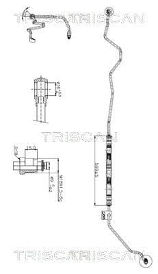 Furtun hidraulic, sistem de directie TRISCAN 8516 29019