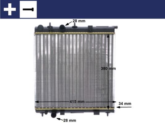 Radiator, racire motor MAHLE BEHR CR 2036 000S