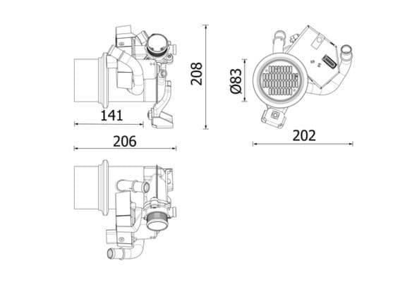 Radiator, recirculare gaze de esapament MAHLE BEHR *** PREMIUM LINE *** CE 39 000P