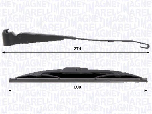 Set stergatoare, curatare parbriz MAGNETI MARELLI 000723180436