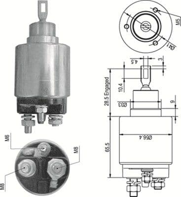 Solenoid, electromotor MAGNETI MARELLI 940113050348