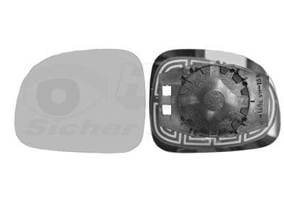 Sticla oglinda, oglinda retrovizoare exterioara VAN WEZEL * HAGUS * 1711831