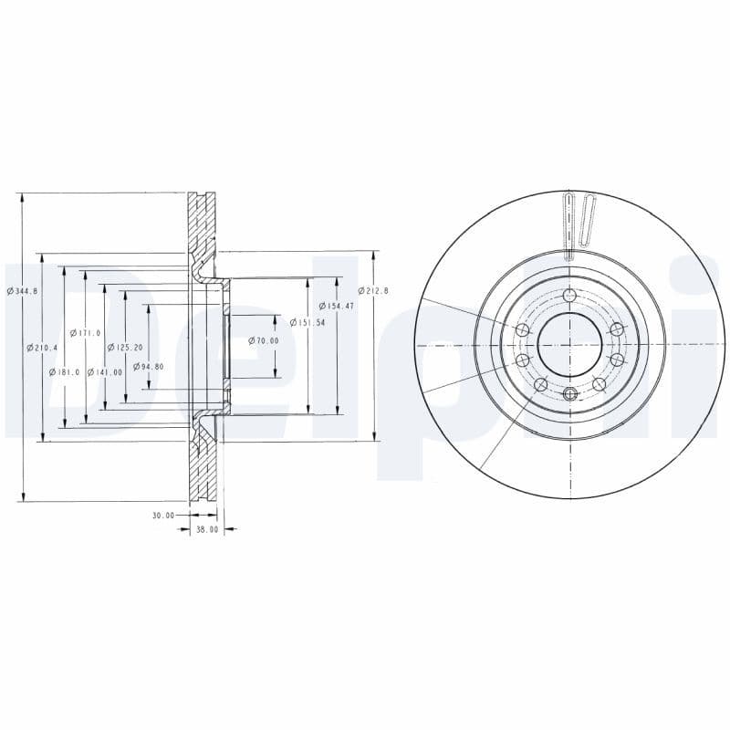 Disc frana DELPHI BG9098