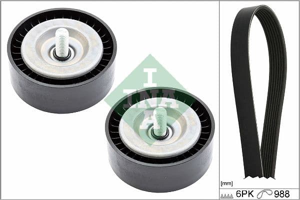 Set curea transmisie cu caneluri Schaeffler INA 529 0558 10