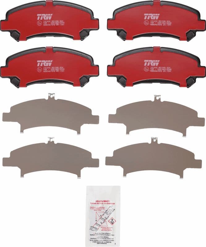 set placute frana,frana disc TRW DTEC COTEC GDB3467DTE