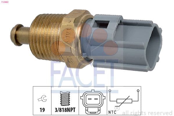 senzor,temperatura ulei FACET Made in Italy - OE Equivalent 7.3363