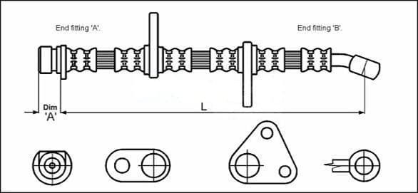 Furtun frana METZGER AUTOTEILE 4113501