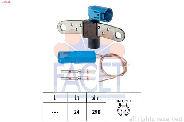 Senzor impulsuri, arbore cotit FACET Made in Italy - OE Equivalent 9.0543K