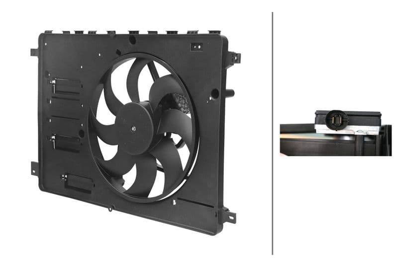 Ventilator, radiator HELLA 8EW 366 420-301