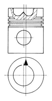 Piston KOLBENSCHMIDT 93474700
