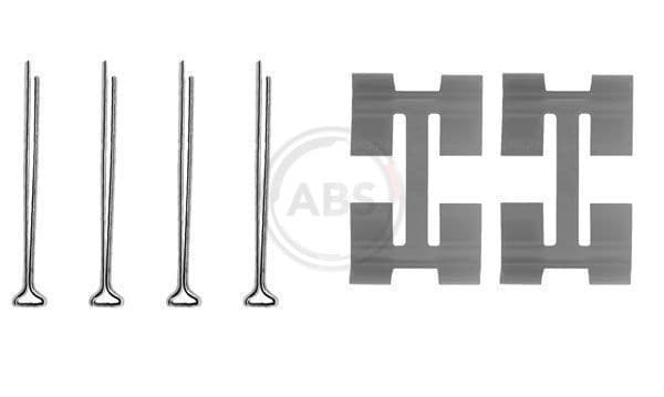 Set accesorii, placute frana ABS 0972Q