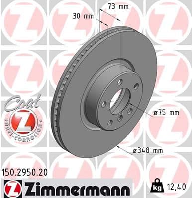 Disc frana ZIMMERMANN COAT Z 150.2950.20