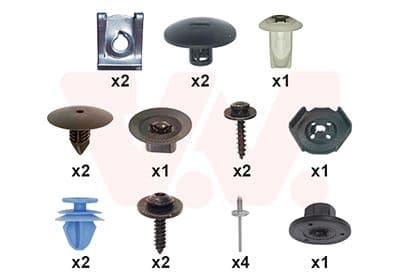 Set montaj, aripa laterala VAN WEZEL 1555796