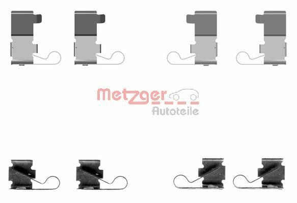 Set accesorii, placute frana METZGER AUTOTEILE 109-1699
