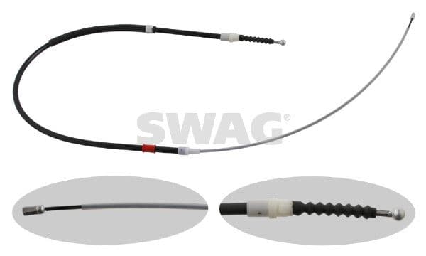 Cablu, frana de parcare SWAG 30 93 0766