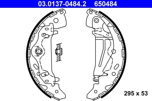 Set saboti frana ATE 03.0137-0484.2