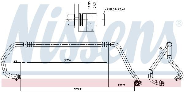 conducta joasa presiune,aer conditionat NISSENS 847575