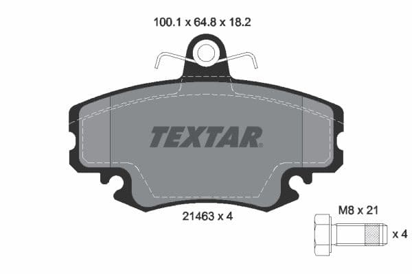 set placute frana,frana disc TEXTAR Q+ 2146306