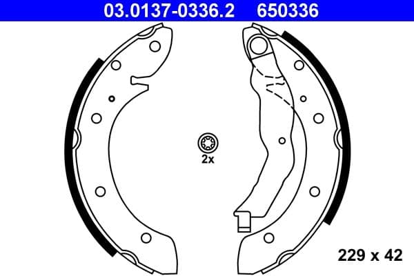 Set saboti frana ATE 03.0137-0336.2