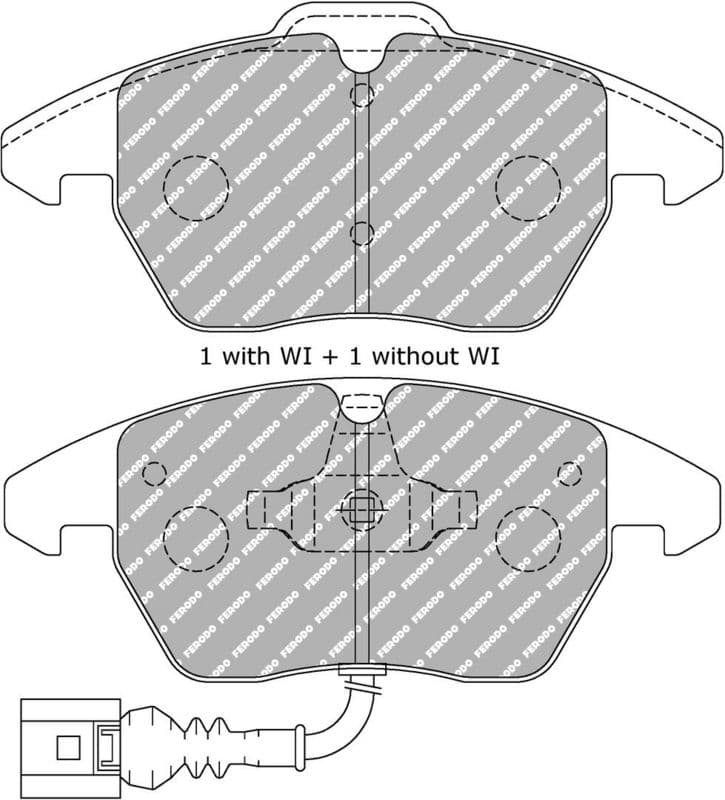 set placute frana,frana disc FERODO RACING DS PERFORMANCE FDS1641