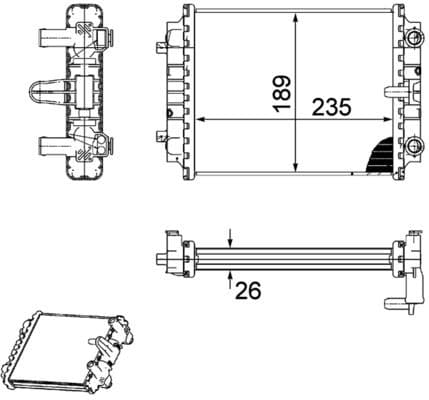Radiator, racire motor MAHLE BEHR *** PREMIUM LINE *** CR 913 000P