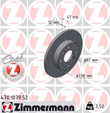 Disc frana ZIMMERMANN SPORT Z 470.1079.52