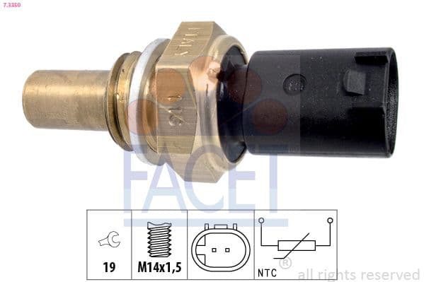 senzor,temperatura ulei FACET Made in Italy - OE Equivalent 7.3350