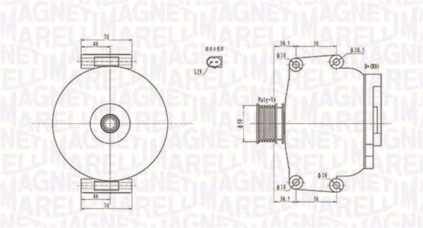 Generator / Alternator MAGNETI MARELLI 063731908010