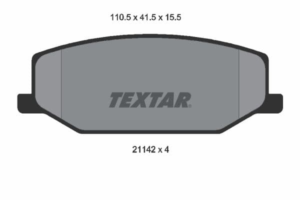 set placute frana,frana disc TEXTAR 2114202