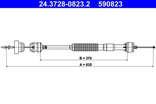 Cablu ambreiaj ATE 24.3728-0823.2