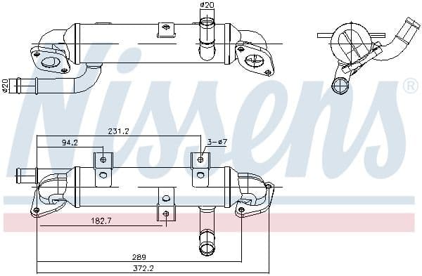 Radiator, recirculare gaze de esapament NISSENS ** FIRST FIT ** 989417