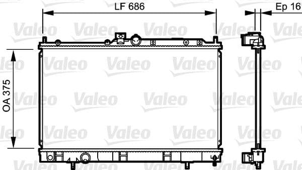 Radiator, racire motor VALEO 735198