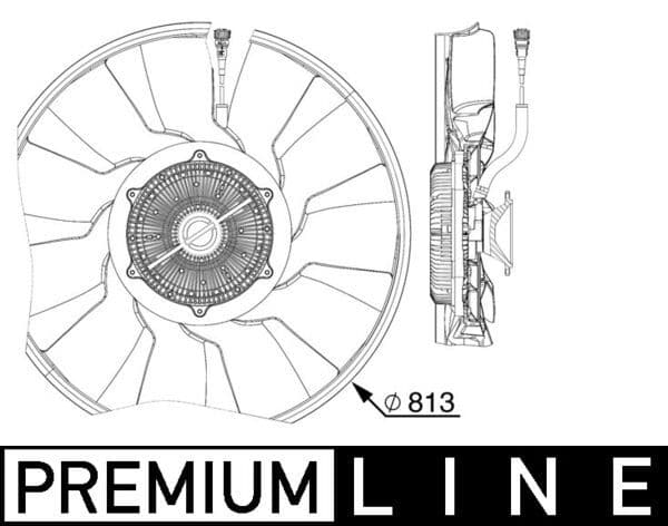 Ventilator, radiator MAHLE CFF 516 000P