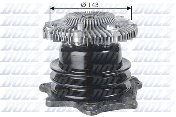 Pompă de apă, răcire motor DOLZ N143