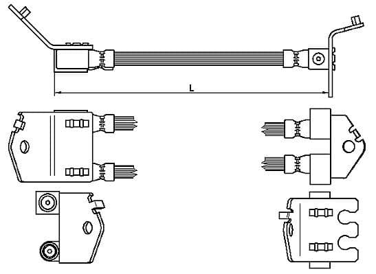 Furtun frana METZGER AUTOTEILE 4112539